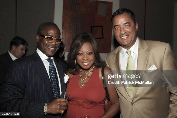 Ed Lewis, Star Jones and Herb Wilson attend THE FOUR SEASONS RESTAURANT 50th Anniversary - INSIDE at The Four Seasons Restaurant on June 11, 2009 in...