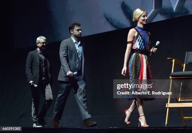 Director Alex Kurtzman, actors Jake Johnson and Annabelle Wallis onstage at CinemaCon 2017 Universal Pictures Invites You to a Special Presentation...