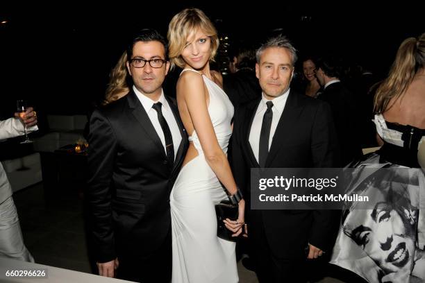 Isaac Franco, Anja Rubik and Ken Kaufman attend CFDA AWARDS 2009 - INSIDE at Alice Tully Hall on June 15, 2009 in New York.