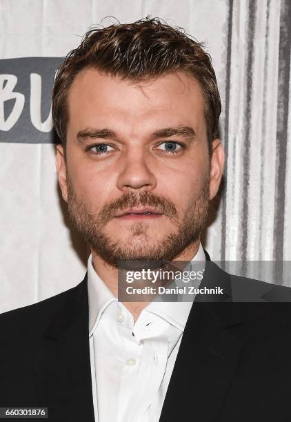 Pilou Asbaek attends the Build Series to discuss the film 'Ghost in the Shell' at Build Studio on March 29, 2017 in New York City.