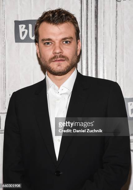 Pilou Asbaek attends the Build Series to discuss the film 'Ghost in the Shell' at Build Studio on March 29, 2017 in New York City.