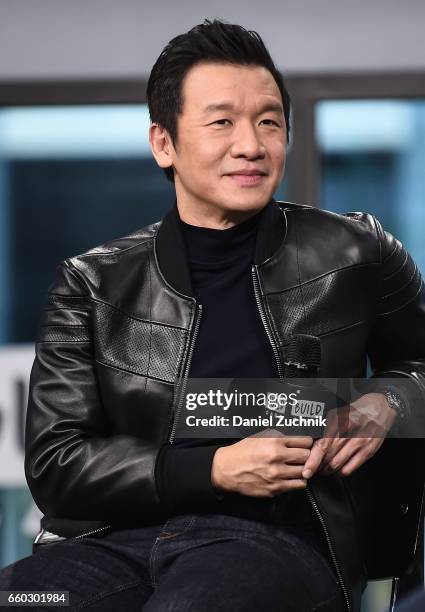 Chin Han attends the Build Series to discuss the film 'Ghost in the Shell' at Build Studio on March 29, 2017 in New York City.