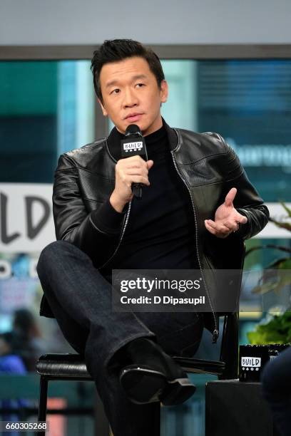 Chin Han attends the Build Series to discuss "Ghost in the Shell" at Build Studio on March 29, 2017 in New York City.