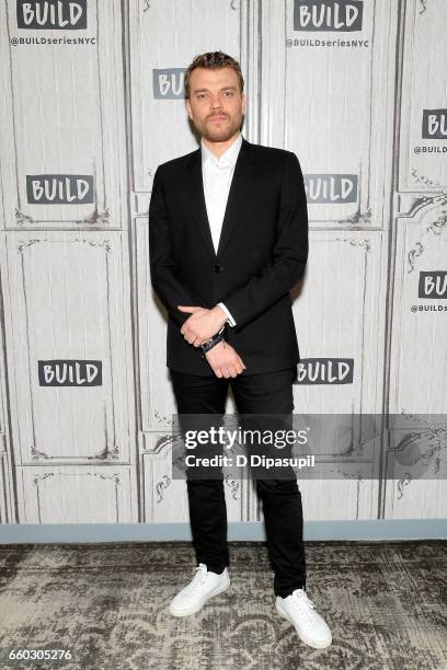 Pilou Asbaek attends the Build Series to discuss "Ghost in the Shell" at Build Studio on March 29, 2017 in New York City.