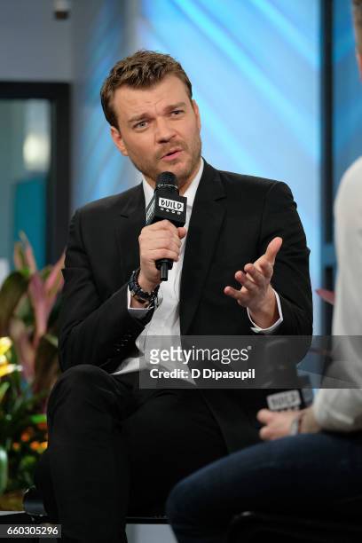 Pilou Asbaek attends the Build Series to discuss "Ghost in the Shell" at Build Studio on March 29, 2017 in New York City.