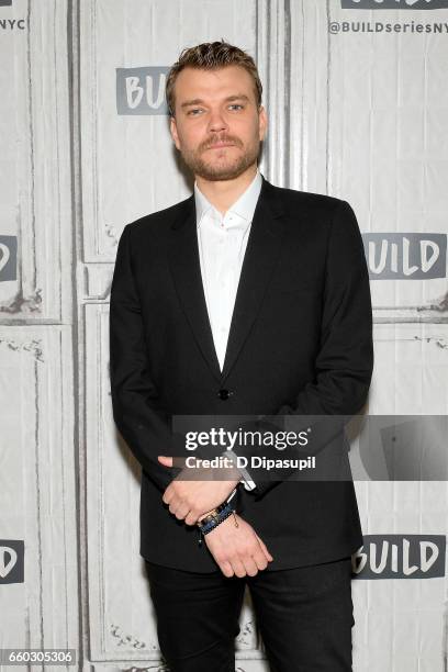 Pilou Asbaek attends the Build Series to discuss "Ghost in the Shell" at Build Studio on March 29, 2017 in New York City.