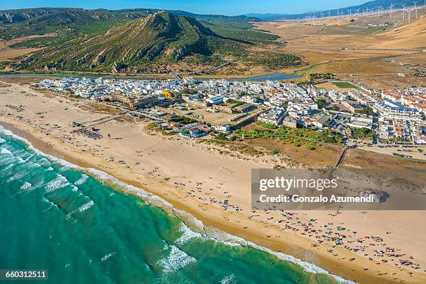 zahara beach. - zahara de los atunes stock pictures, royalty-free photos & images