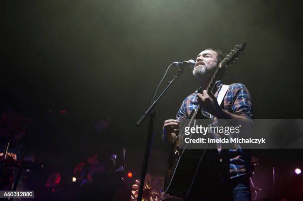 James Mercer of The Shins performs at Eventim Apollo In London on March 29, 2017 in London, United Kingdom.
