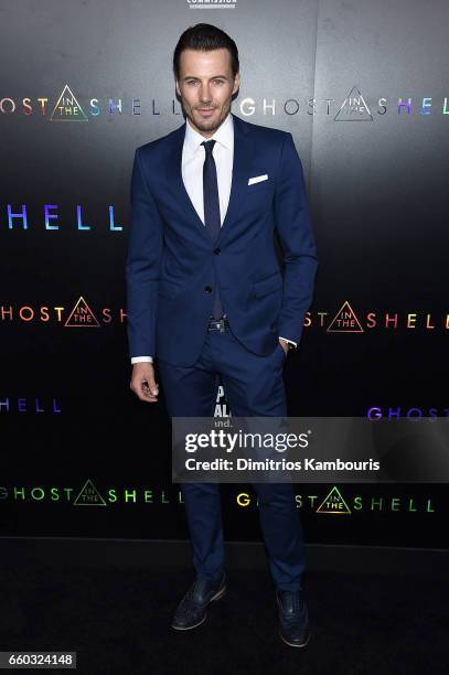 Alex Lundqvist attends the "Ghost In The Shell" premiere hosted by Paramount Pictures & DreamWorks Pictures at AMC Lincoln Square Theater on March...