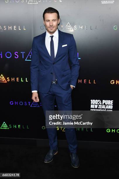 Alex Lundqvist attends the "Ghost In The Shell" premiere hosted by Paramount Pictures & DreamWorks Pictures at AMC Lincoln Square Theater on March...