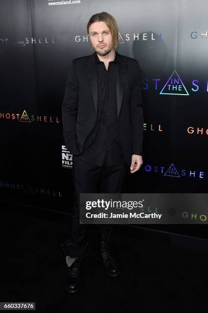 Michael Pitt attends the "Ghost In The Shell" premiere hosted by Paramount Pictures & DreamWorks Pictures at AMC Lincoln Square Theater on March 29,...