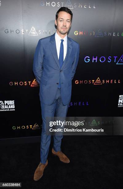 Director Rupert Sanders attends the "Ghost In The Shell" premiere hosted by Paramount Pictures & DreamWorks Pictures at AMC Lincoln Square Theater on...