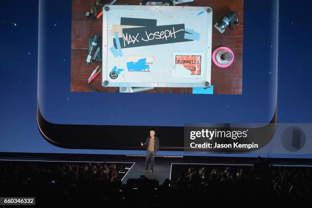 Max Joseph speaks onstage during Samsung Creators Unpacked at Lincoln Center on March 29, 2017 in New York City.
