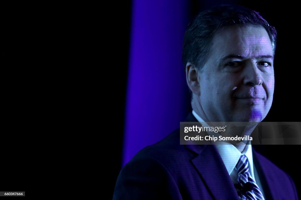 FBI Director Comey Discusses Counterterrorism And Cybersecurity At DC Dinner