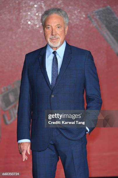 Tom Jones attends a photocall for the final of The Voice UK at LH2 on March 29, 2017 in London, United Kingdom.