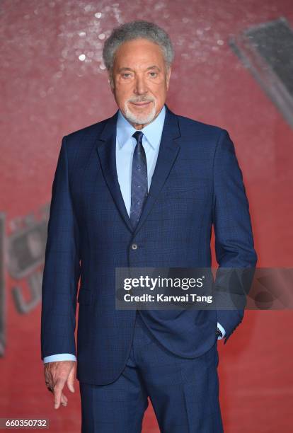 Tom Jones attends a photocall for the final of The Voice UK at LH2 on March 29, 2017 in London, United Kingdom.