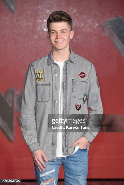 Jamie Miller attends a photocall for the final of The Voice UK at LH2 on March 29, 2017 in London, United Kingdom.