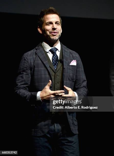 Director Zack Snyder at CinemaCon 2017 Warner Bros. Pictures Invites You to "The Big Picture," an Exclusive Presentation of our Upcoming Slate at The...