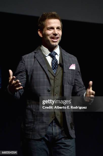 Director Zack Snyder at CinemaCon 2017 Warner Bros. Pictures Invites You to "The Big Picture," an Exclusive Presentation of our Upcoming Slate at The...