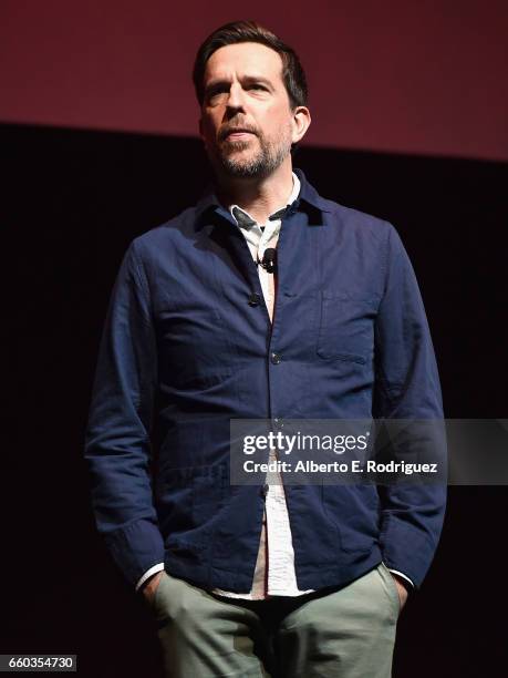 Actor Ed Helms onstage at CinemaCon 2017 Warner Bros. Pictures Invites You to "The Big Picture," an Exclusive Presentation of our Upcoming Slate at...