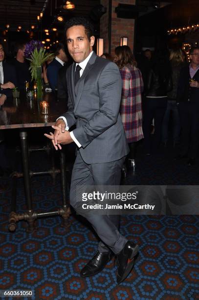 Lasarus Ratuere attends the "Ghost In The Shell" premiere after party hosted by Paramount Pictures & DreamWorks Pictures at The Ribbon on March 29,...