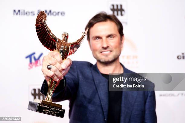 German actor and award winner Simon Verhoeven attends the Jupiter Award at Cafe Moskau on March 29, 2017 in Berlin, Germany.