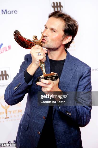 German actor and award winner Simon Verhoeven attends the Jupiter Award at Cafe Moskau on March 29, 2017 in Berlin, Germany.