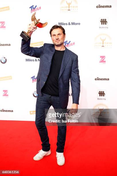 German actor and award winner Simon Verhoeven attends the Jupiter Award at Cafe Moskau on March 29, 2017 in Berlin, Germany.