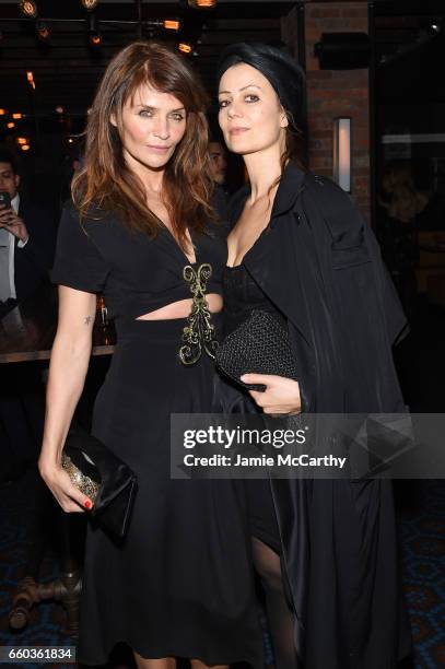 Helena Christensen and Camilla Staerk attend the "Ghost In The Shell" premiere after party hosted by Paramount Pictures & DreamWorks Pictures at The...