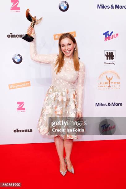 German actress and award winner Mina Tander attends the Jupiter Award at Cafe Moskau on March 29, 2017 in Berlin, Germany.