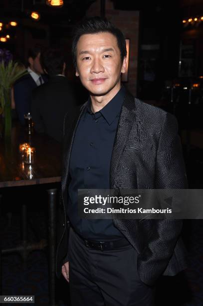 Chin Han attends the after party for the premiere of "Ghost In The Shell" hosted by Paramount Pictures and Dreamworks Pictures at The Ribbon on March...