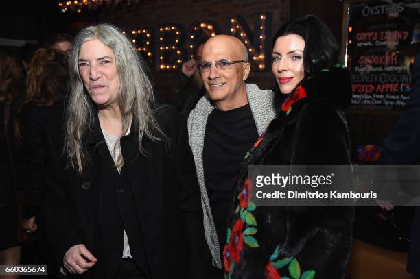 Patti Smith and Liberty Ross attend the after party for the premiere of "Ghost In The Shell" hosted by Paramount Pictures and Dreamworks Pictures at...