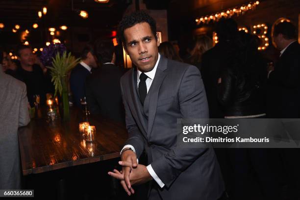 Lasarus Ratuere attends the after party for the premiere of "Ghost In The Shell" hosted by Paramount Pictures and Dreamworks Pictures at The Ribbon...