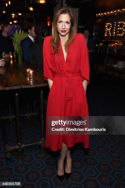 Alysia Reiner attends the after party for the premiere of "Ghost In The Shell" hosted by Paramount Pictures and Dreamworks Pictures at The Ribbon on...