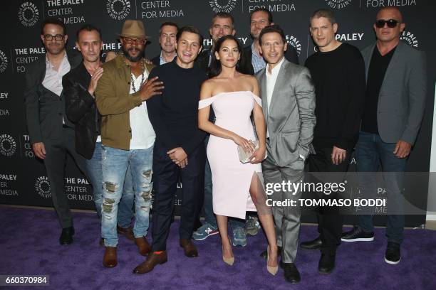 The cast attend The Paley Center for Media Presents Advance Screening and Conversation with FOXs Prison Break in Beverly Hills, California, on March...