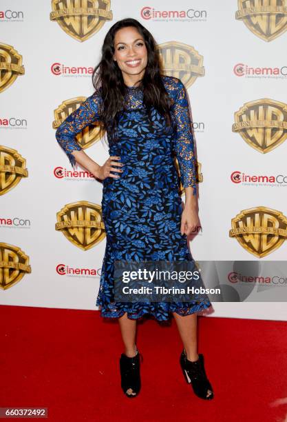 Actress Rosario Dawson attends Warner Bros. Pictures "The Big Picture", an exclusive presentation of our upcoming slate at The Colosseum at Caesars...