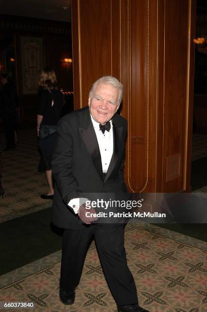 Andy Rooney attends the WGA East Awards at Pierre Hotel on February 21, 2004 in New York City.