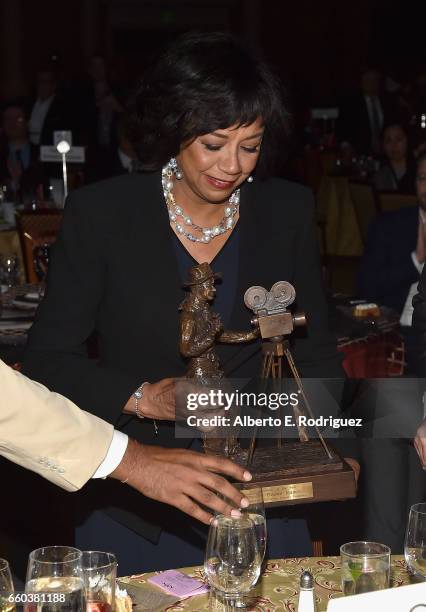 Honoree Cheryl Boone Isaacs at 2017 Will Rogers Pioneer of the Year Dinner Honoring Cheryl Boone Isaacs at Caesars Palace during CinemaCon, the...