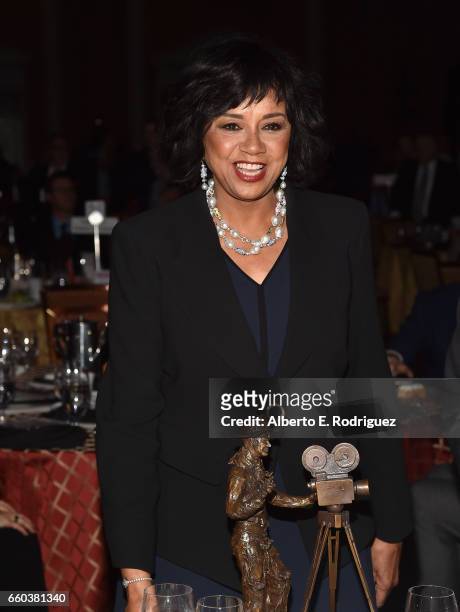 Honoree Cheryl Boone Isaacs at 2017 Will Rogers Pioneer of the Year Dinner Honoring Cheryl Boone Isaacs at Caesars Palace during CinemaCon, the...