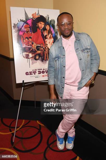 Journalist Satchel Jester attends "The Get Down Part II" Atlanta screening at AMC Phipps Plaza on March 29, 2017 in Atlanta, Georgia.