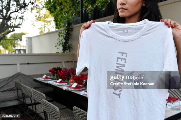 General view of atmosphere at Minka Kelly and Barrett Ward Co-Host the FashionABLE Equal Pay Day kick-off Dinner at Gracias Madre on March 29, 2017...