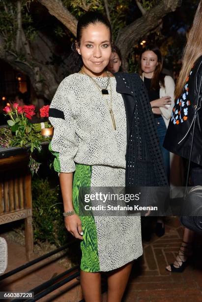 Vanessa Beletic attends Minka Kelly and Barrett Ward Co-Host the FashionABLE Equal Pay Day kick-off Dinner at Gracias Madre on March 29, 2017 in Los...