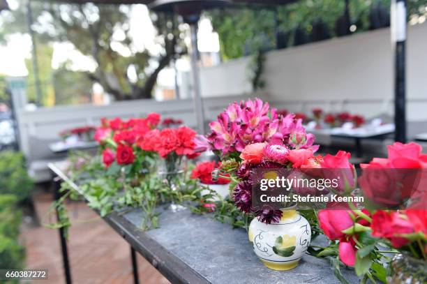 General view of atmosphere at Minka Kelly and Barrett Ward Co-Host the FashionABLE Equal Pay Day kick-off Dinner at Gracias Madre on March 29, 2017...