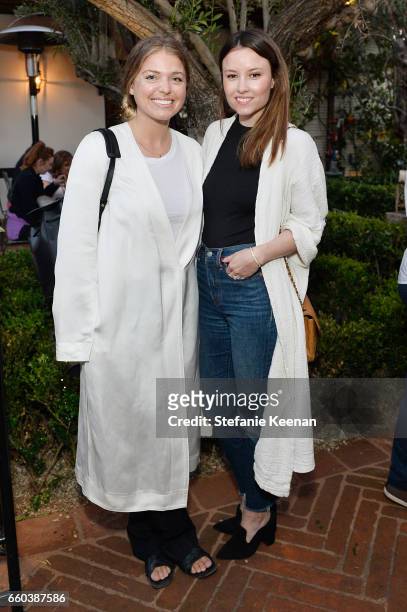 Janessa Leone and Geri Hirsch attend Minka Kelly and Barrett Ward Co-Host the FashionABLE Equal Pay Day kick-off Dinner at Gracias Madre on March 29,...