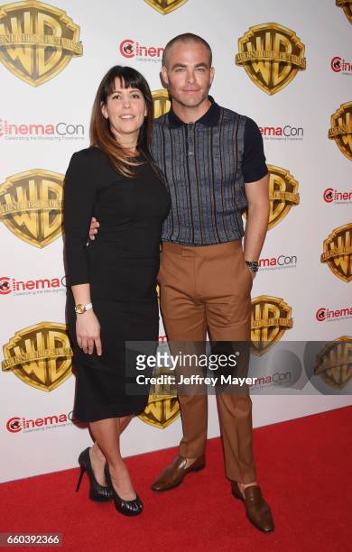 Director Patty Jenkins and actor Chris Pine arrive at the CinemaCon 2017 Warner Bros. Pictures presentation of their upcoming slate of films at The...