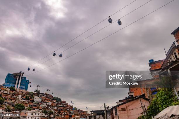 alemão slum, penha church, rio de janeiro, brazil - alemão stock pictures, royalty-free photos & images