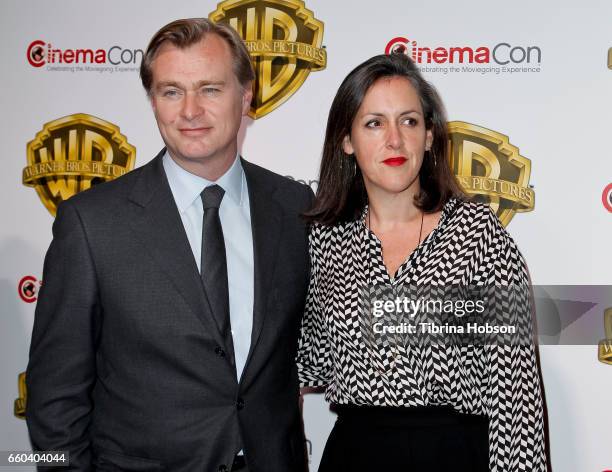 Christopher Nolan and Emma Thomas attends Warner Bros. Pictures "The Big Picture", an exclusive presentation of our upcoming slate at The Colosseum...