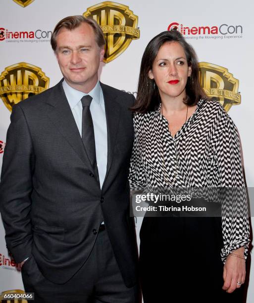 Christopher Nolan and Emma Thomas attends Warner Bros. Pictures "The Big Picture", an exclusive presentation of our upcoming slate at The Colosseum...