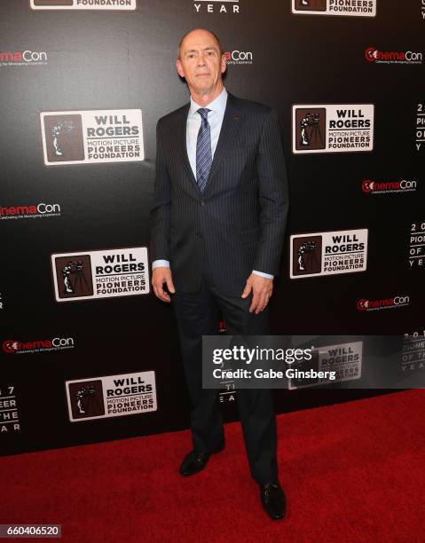 20th Century Fox President of Domestic Theatrical Distribution Christopher Aronson attends the 2017 Will Rogers Pioneer of the Year dinner honoring...