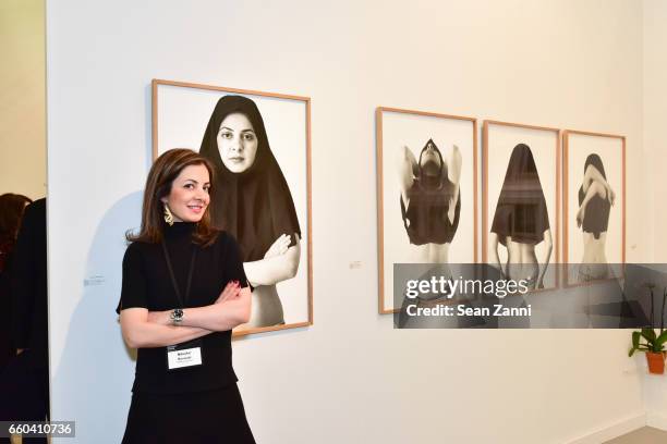 Niloufar Banisadr attends Vernissage The Photography Show Presented by AIPAD at Pier 94 on March 29, 2017 in New York City.